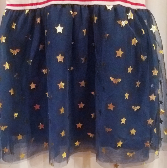 Gap Kids WB WonderWoman Cotton Sequin Tulle Dress - Picture 3 of 8
